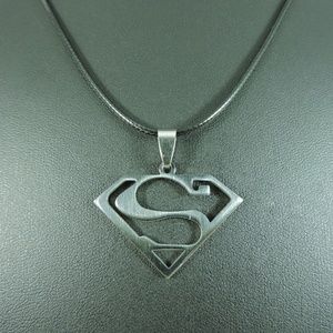 Stainless Steel Superman Pendant Necklace